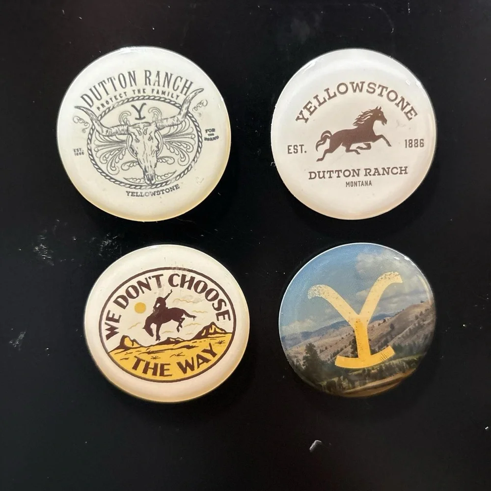 Yellowstone Dutton Ranch Button Set - Picture 2 of 3
